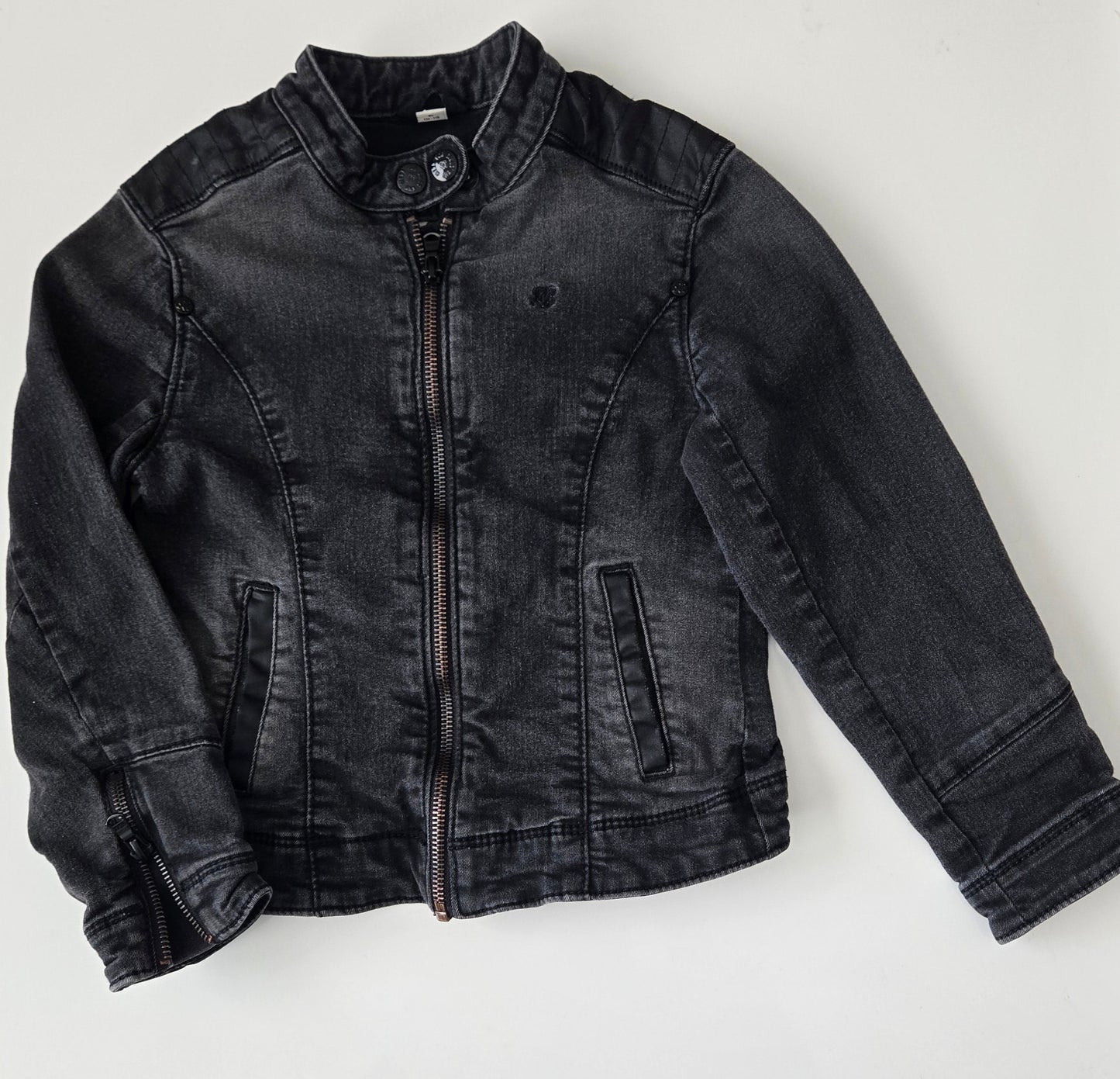 Mexx Black Denim Jacket 110/116 or 5-6 year