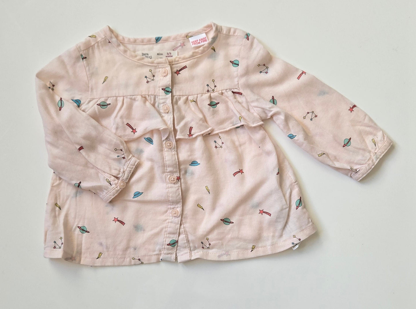 Zara Long Sleeve Shirt size 3-6 month