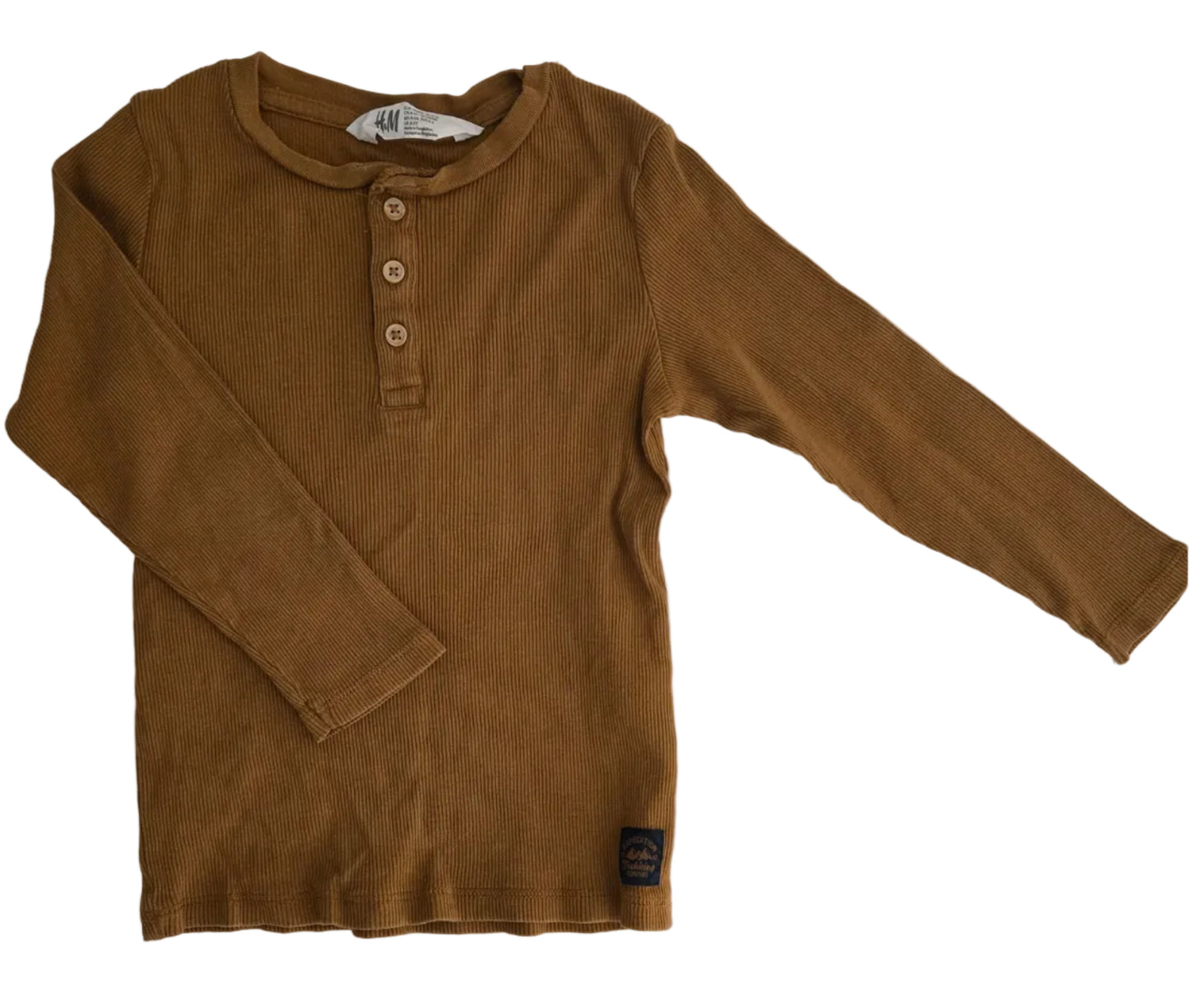 H&M Long Sleeve Henley 4-6 year