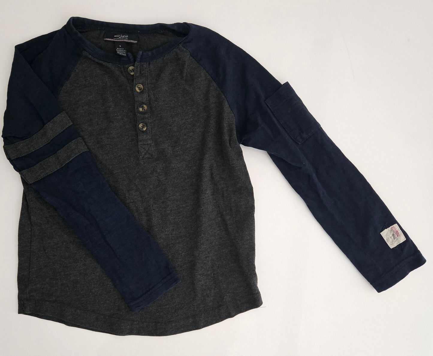 Silver Long Sleeve T-Shirt size 5