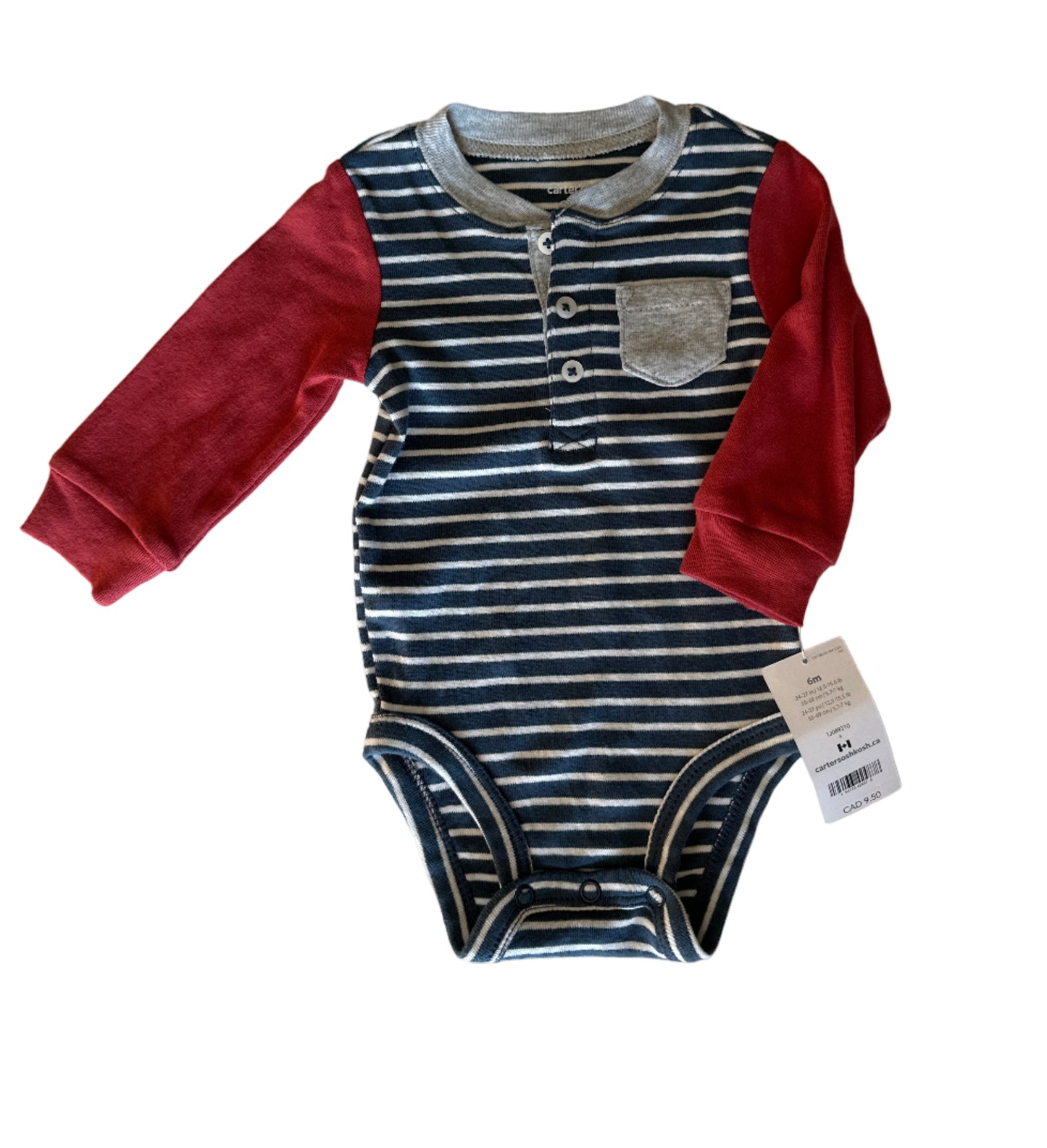Carters Long Sleeve Bodysuit NWT 6 months