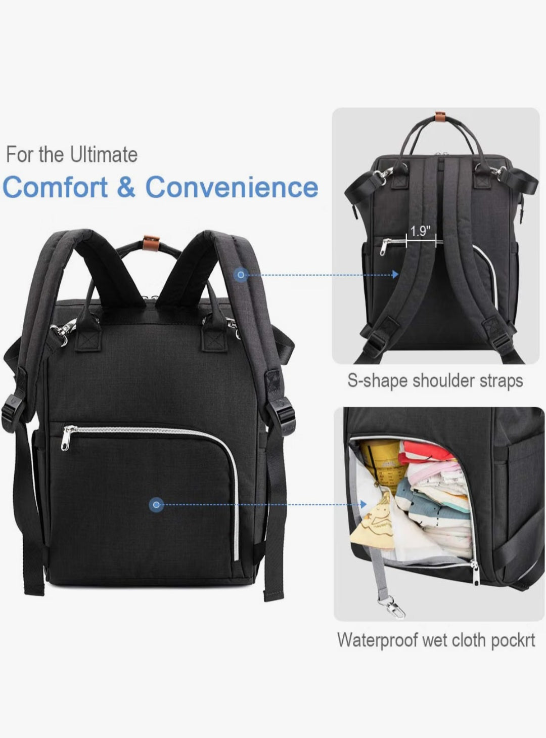 Lekebaby Diaper Bag