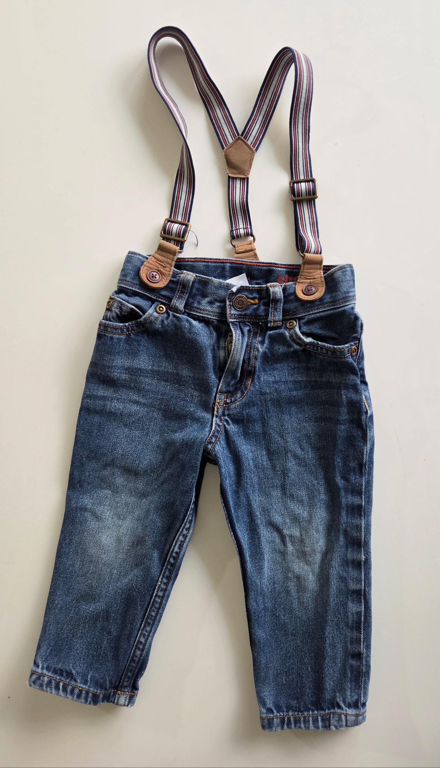 Carters Jeans with Suspenders Straight size 18m
