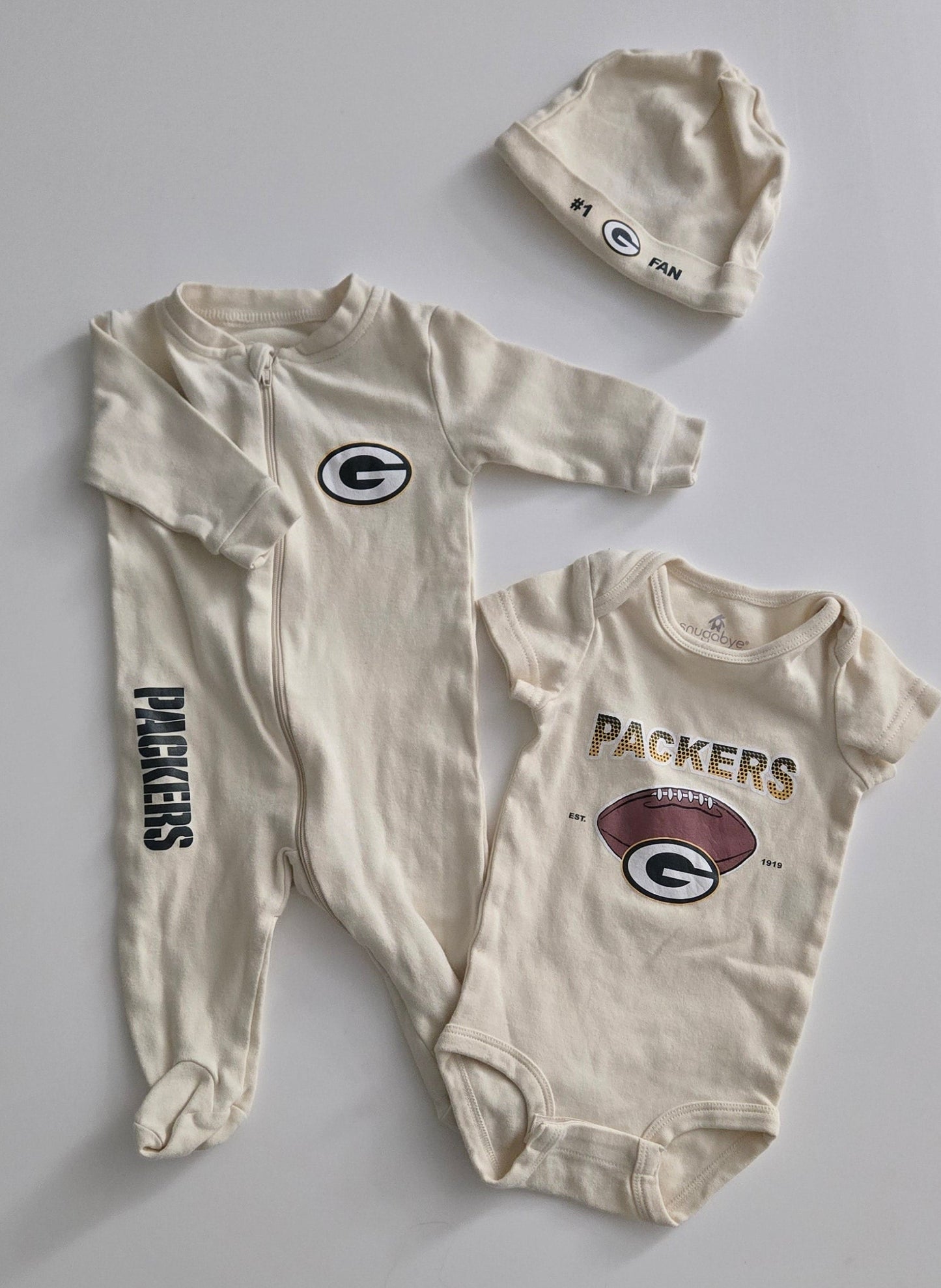 Snugabye Packers Set 0-3 months