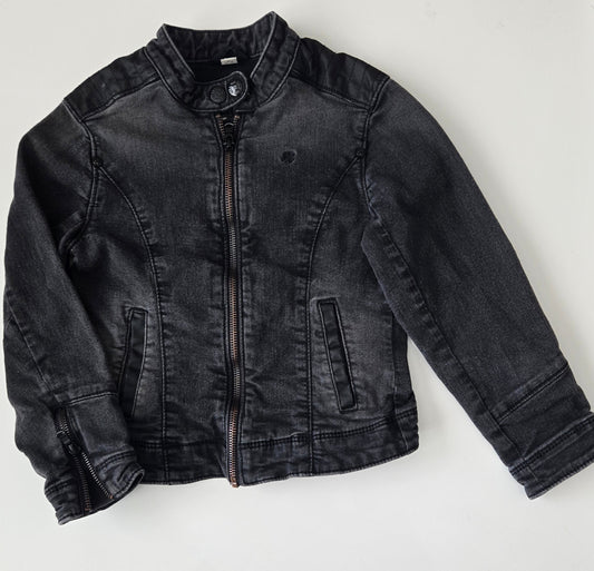 Mexx Black Denim Jacket 110/116 or 5-6 year