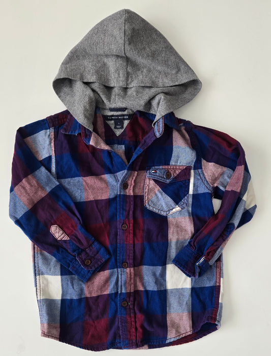 Tommy Hillfiger Button up with Hood size 5