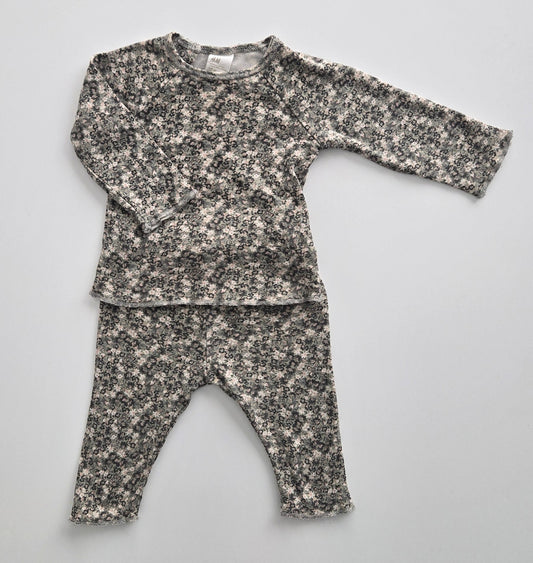 H&M Floral Set 2-4 month