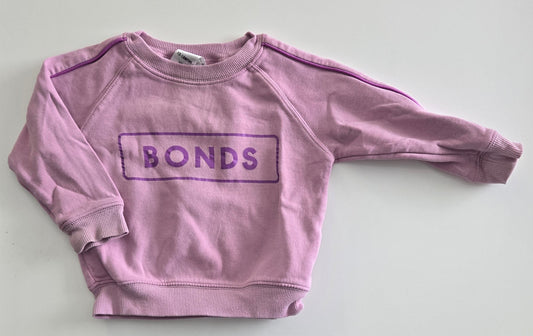Bonds pink crewneck sweater 12 to 18 months *