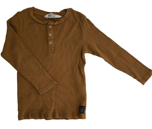 H&M Long Sleeve Henley 4-6 year