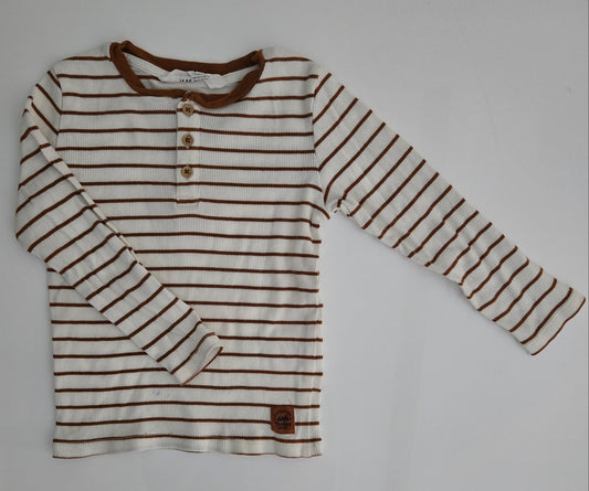 H&M Long Sleeve Henley 4-6 year *