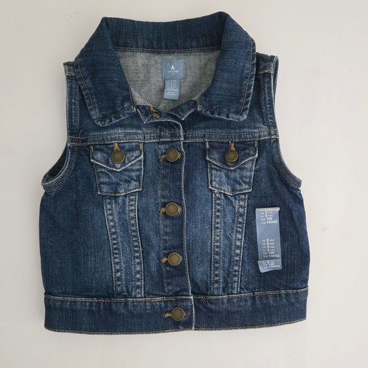 NWT Gap Denim Vest Jacket size 3