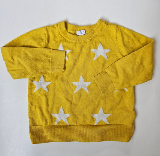 Baby Gap yellow star sweater size 3Y