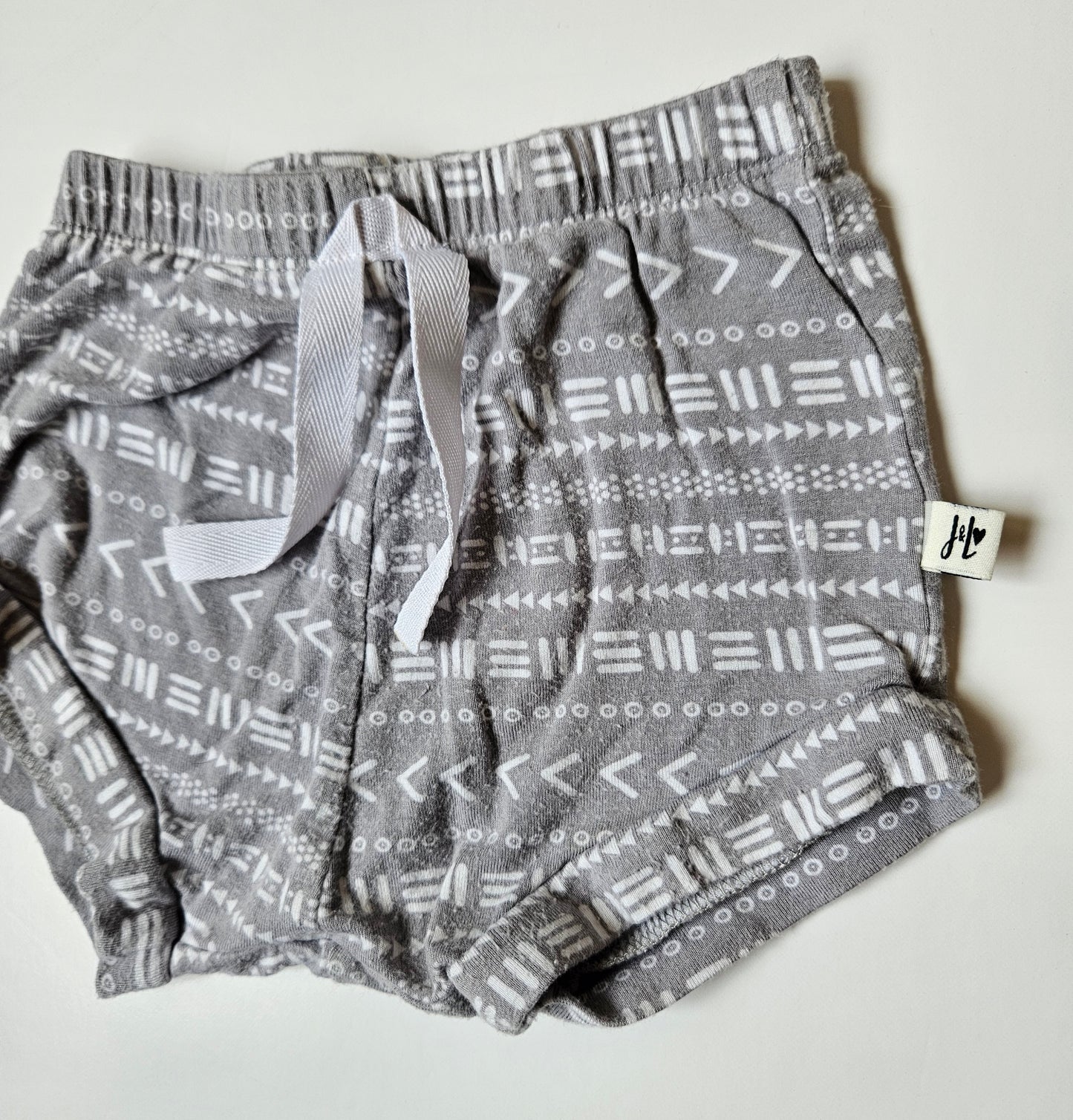 Jax + Lennon grey bloomers 6 to 12m