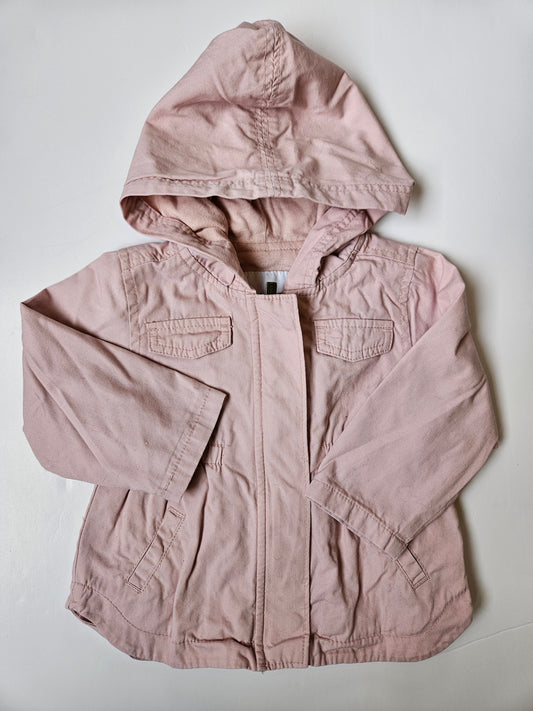 Old Navy pink parka size 12 to 18 months