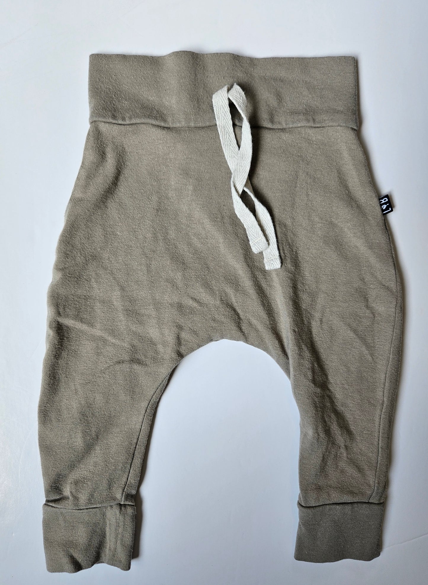 Lou & Bear taupe joggers size 3 to 6 months