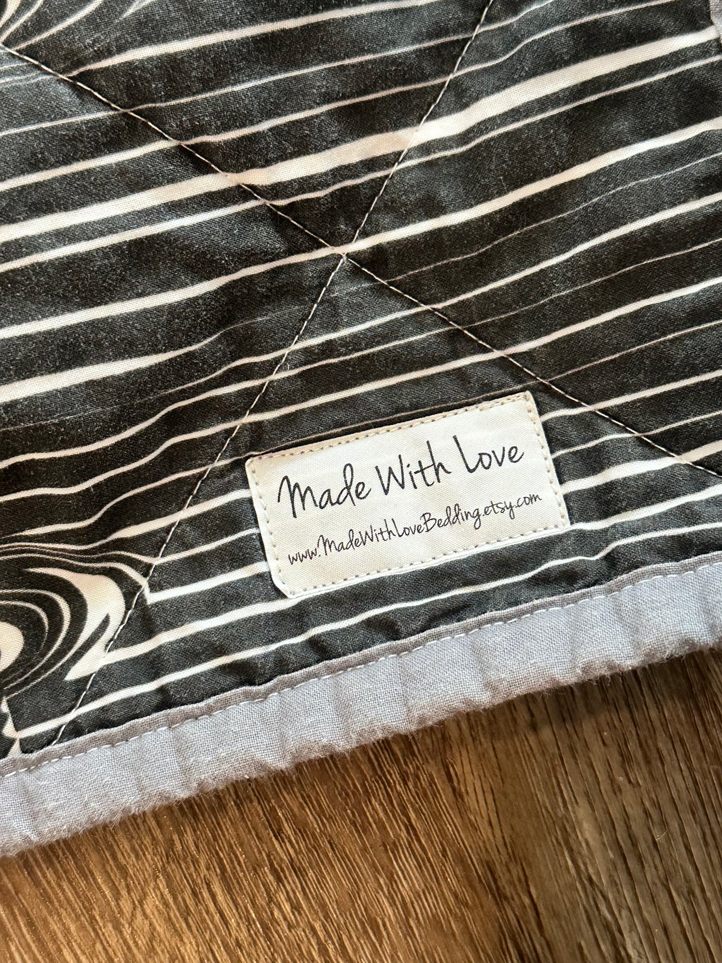 Made with love baby quilt