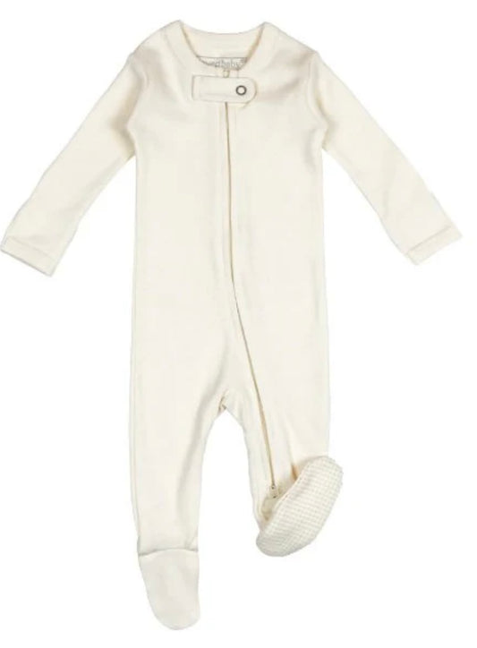 L'ovedbaby Organic Two Way Zipper Footie size 0-3M