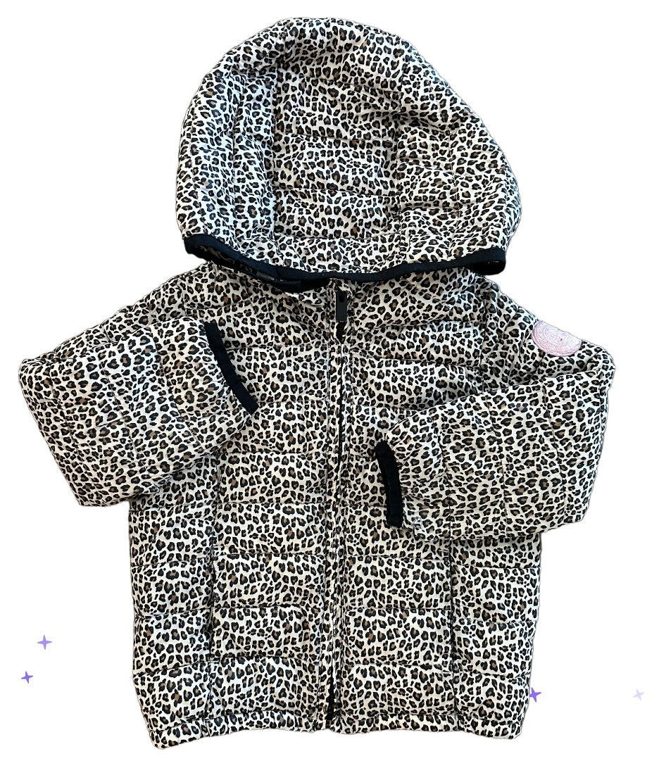 Gap leopard print jacket 2T