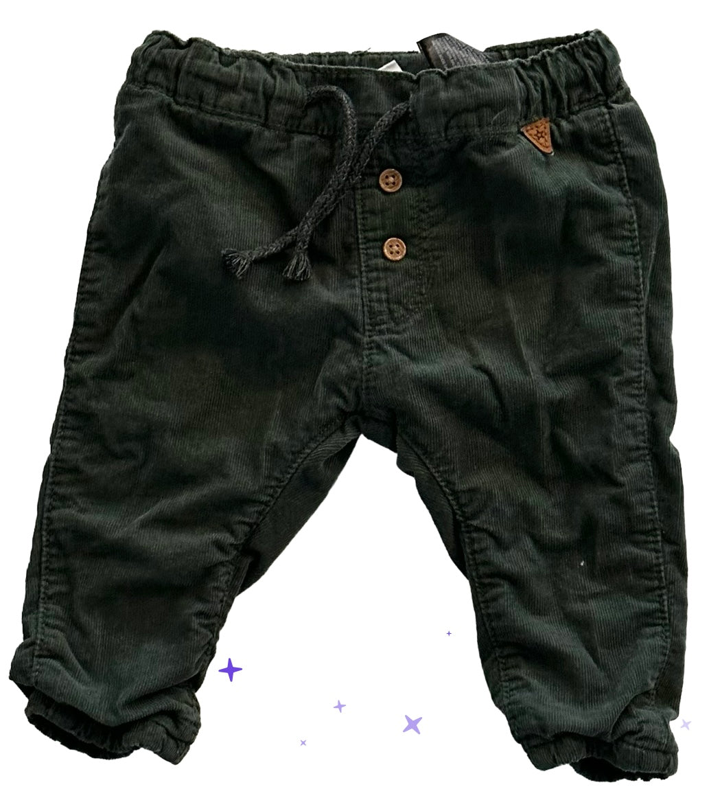 H&M lined corduroys 4-6M