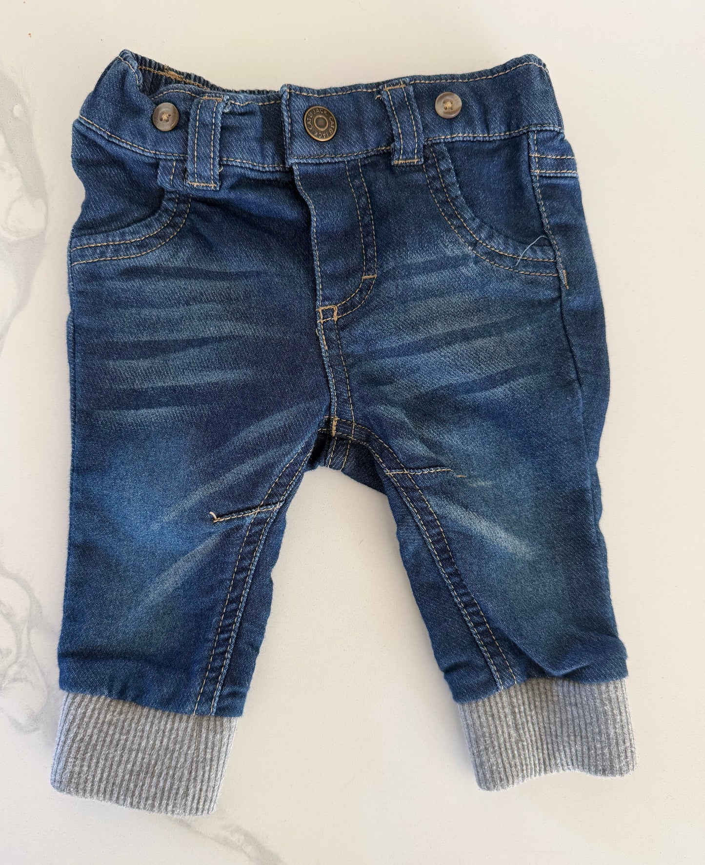 Cat & Jack Soft Denim Joggers 0-3 months
