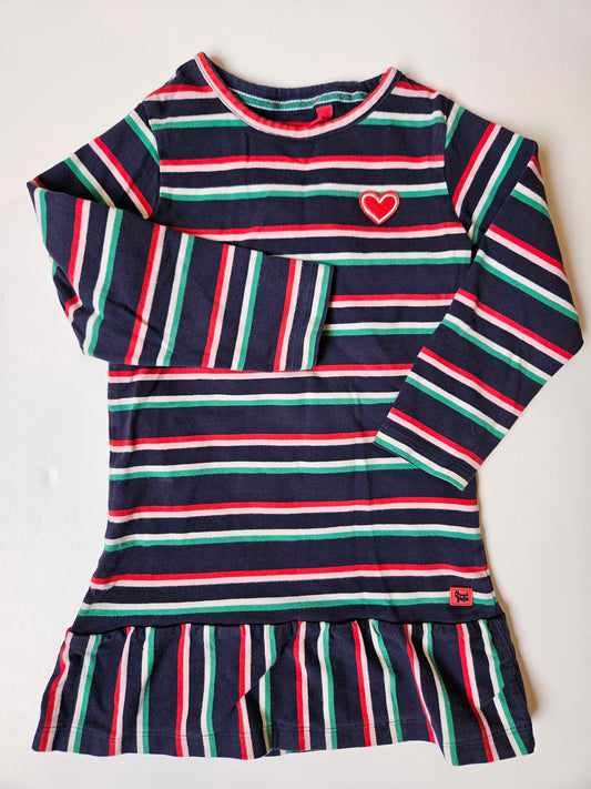 Quapi striped dress size 92 (2T)