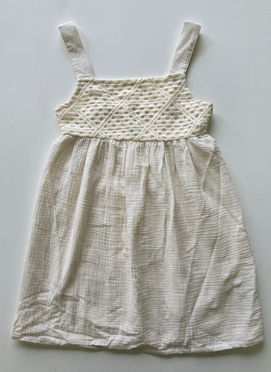 NWT Carters Crochet Gauze Dress size 7A