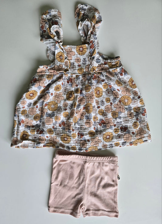 Rabbit Bear Dress + Shorts 18 month