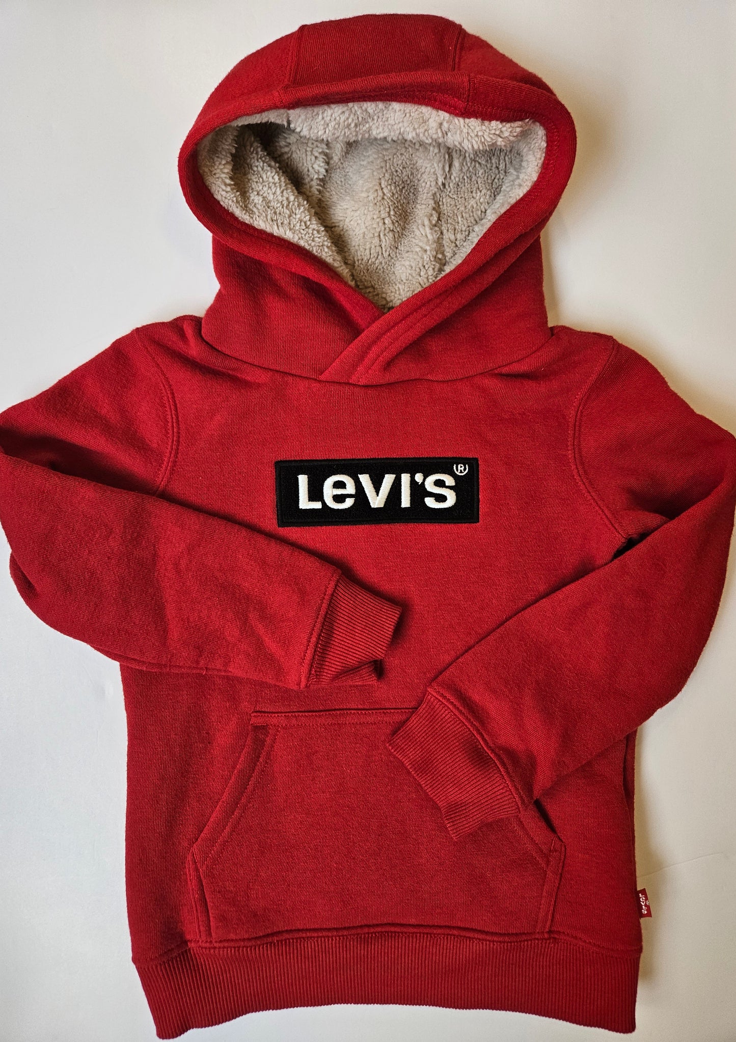 Levi’s red hooded sweater size 3/4Y