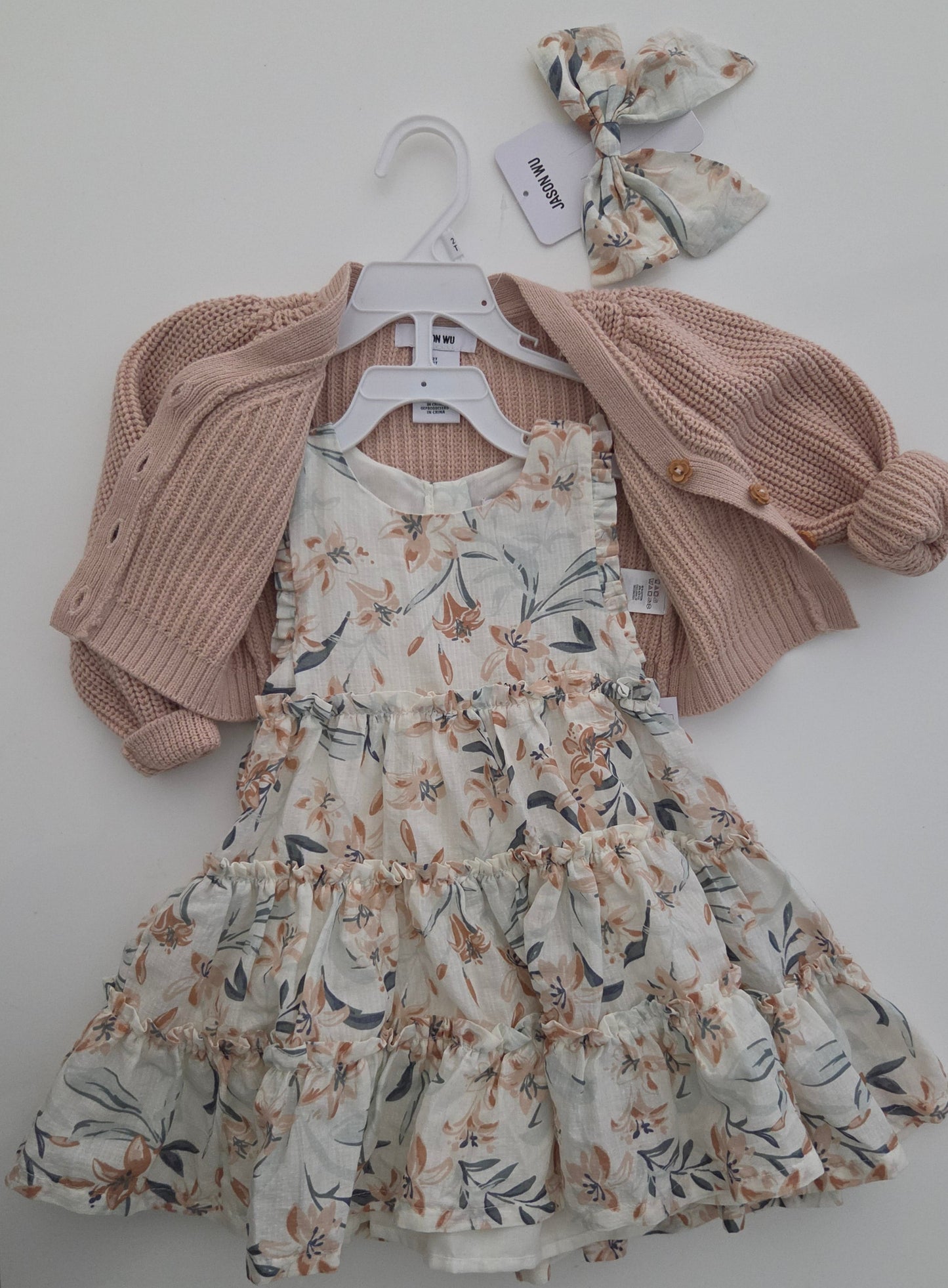 NWT Jason Wu Dress, Sweater and Bow Set 2T