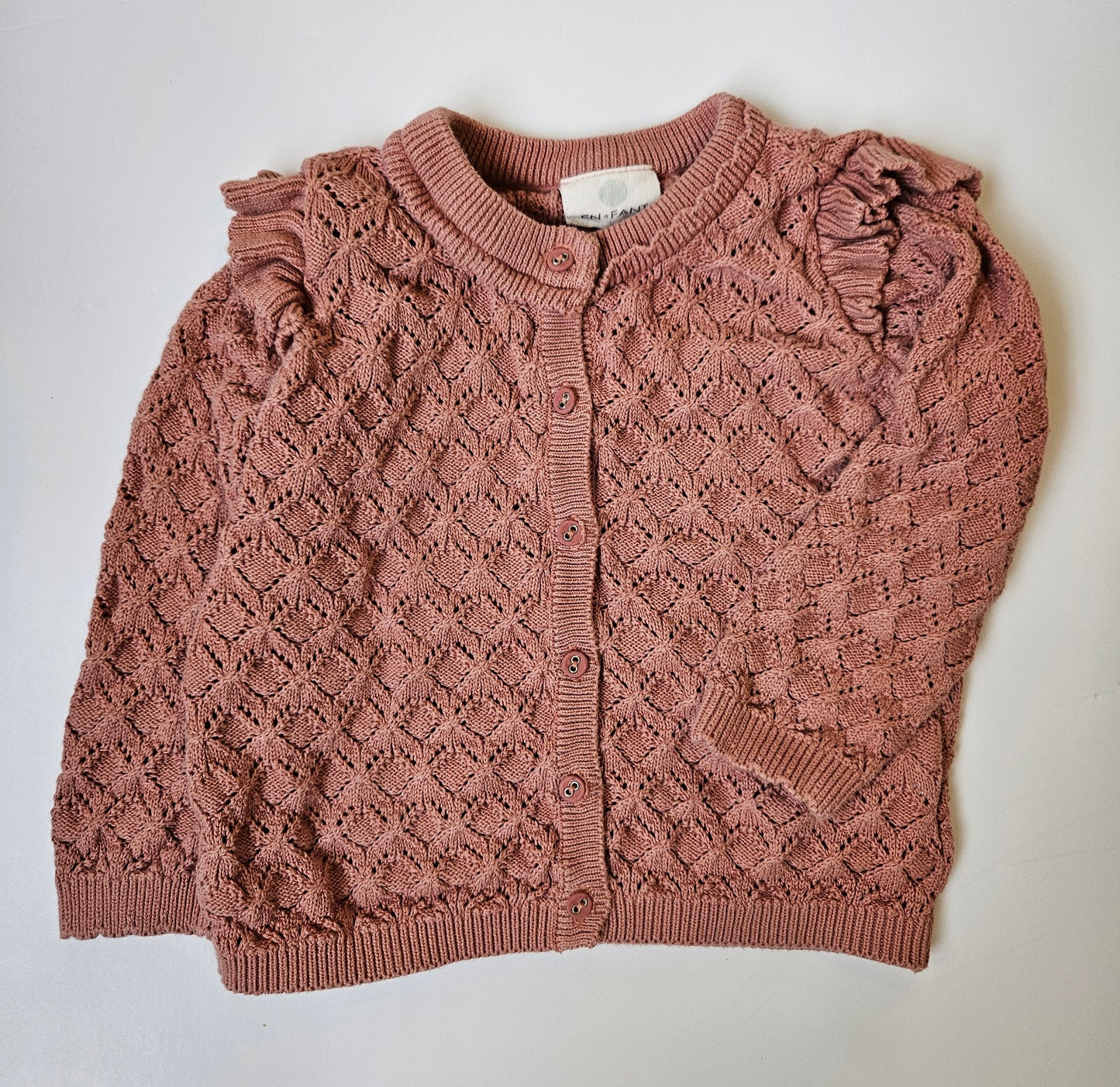 Enfant pink cardigan size 9m