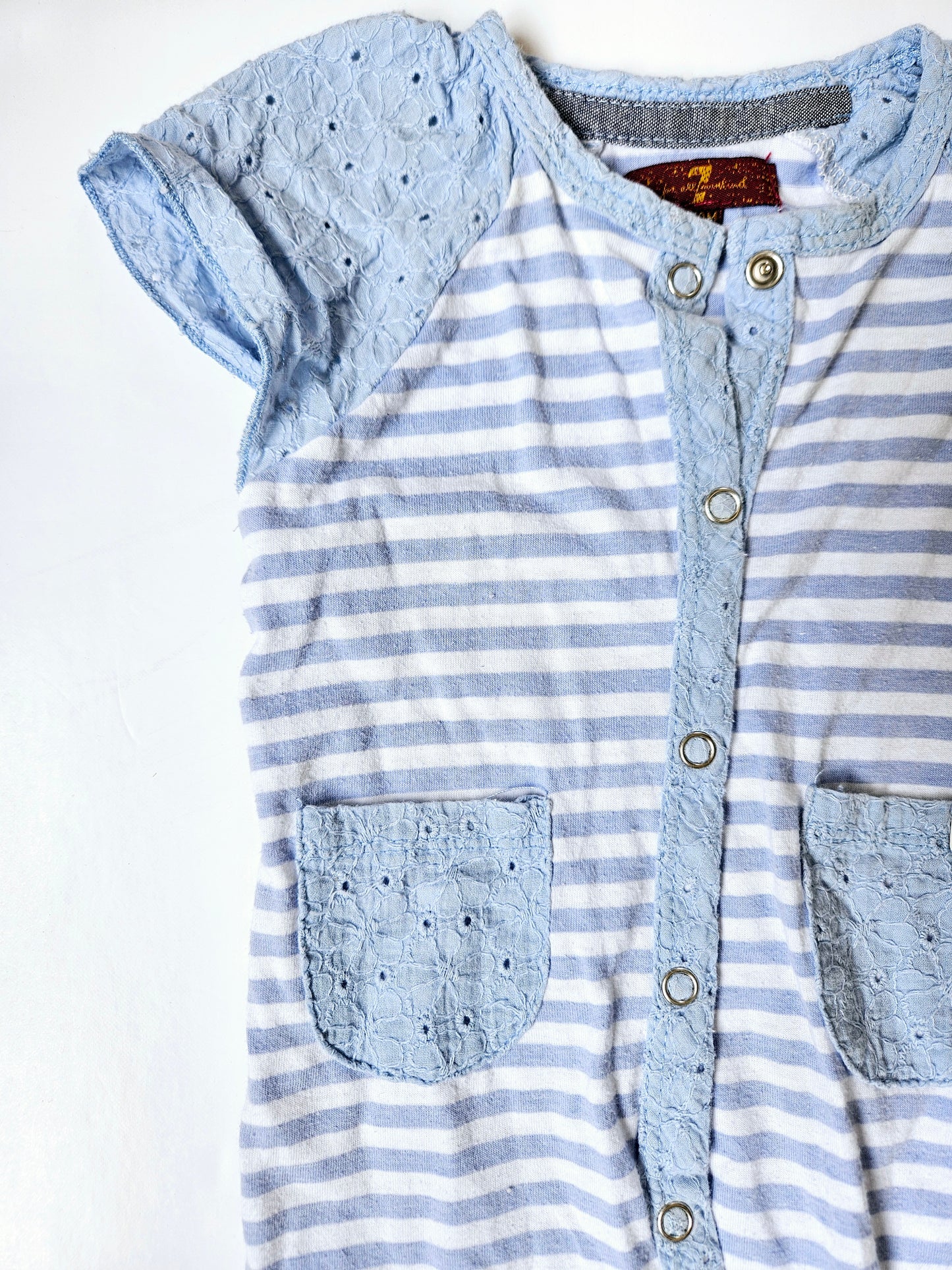 7 for all mankind footed romper size 6 to 9m