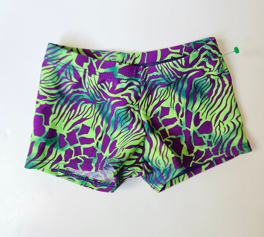 Purple/green swimshorts size 2T