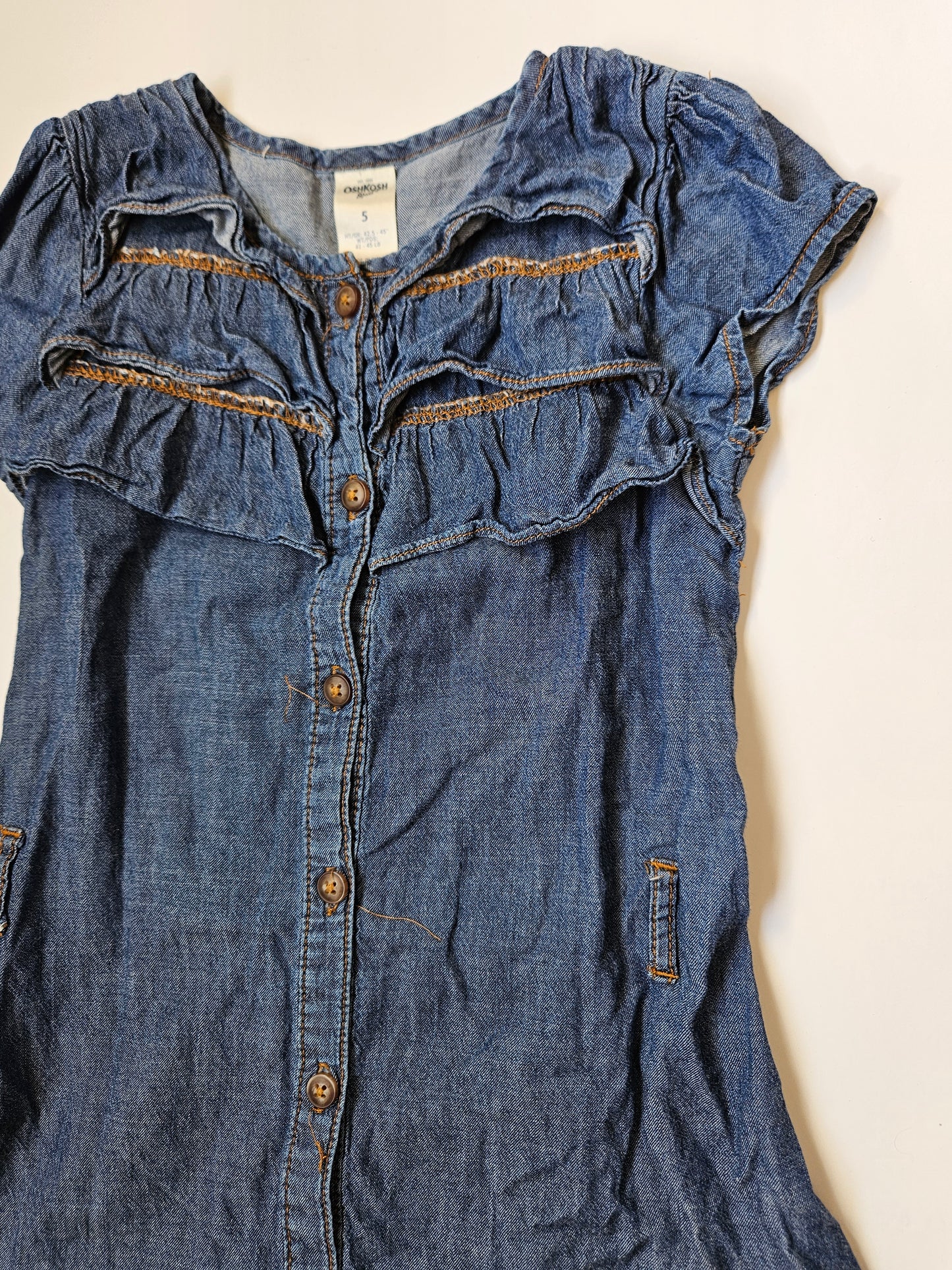 Oshkosh denim dress size 5T