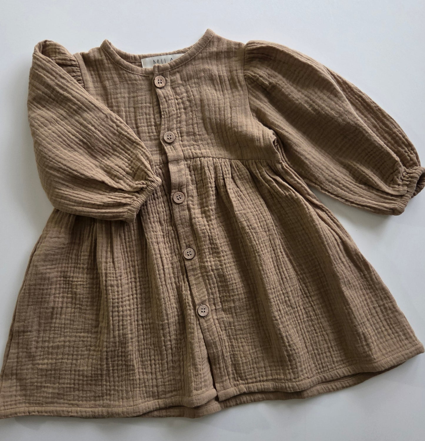 NWOT Mila & Co Dress 6-12m  (fits much bigger)