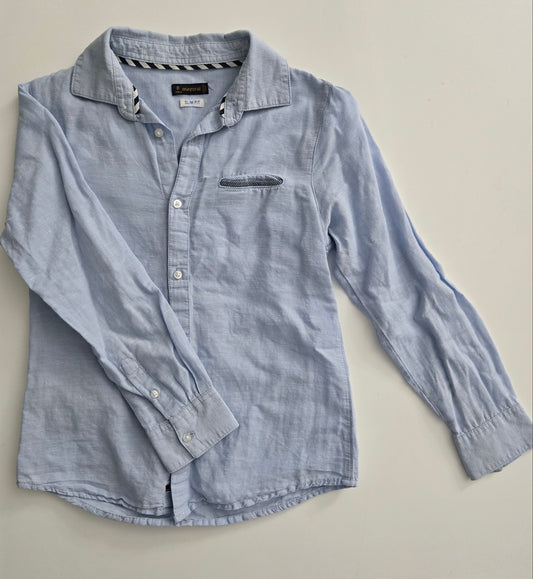 Mayoral Dress Shirt size 8 slim fit