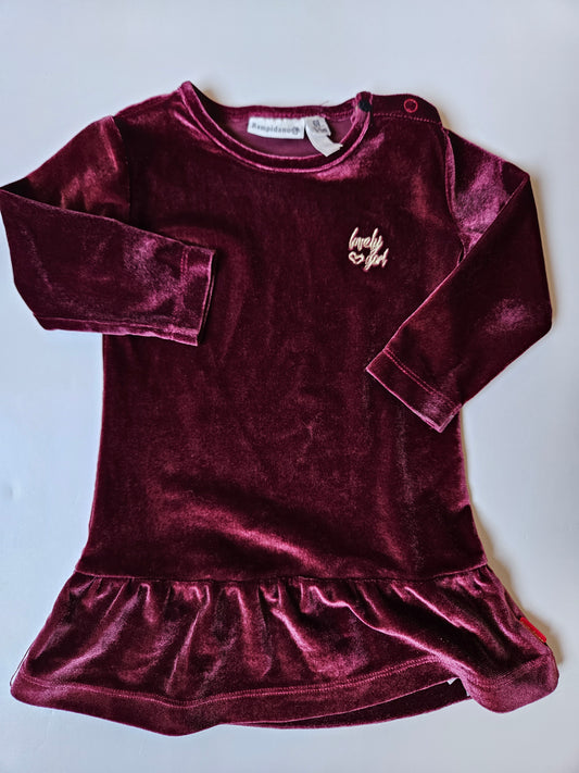 Bampidano velvet dress size 3 – 6m