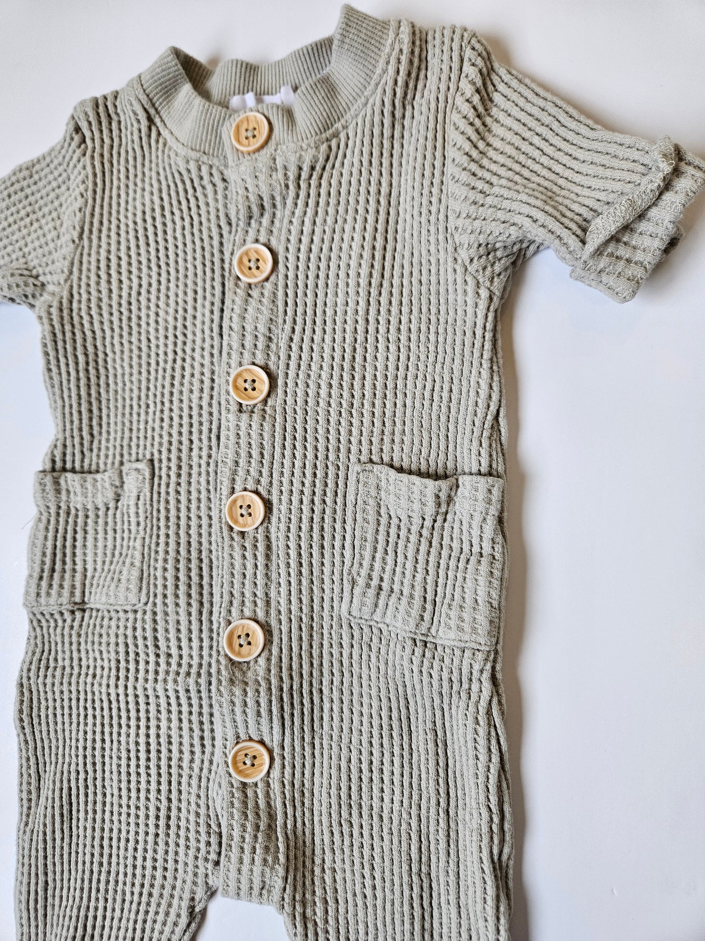 Jamie Kay waffleknit romper size 6 to 12m