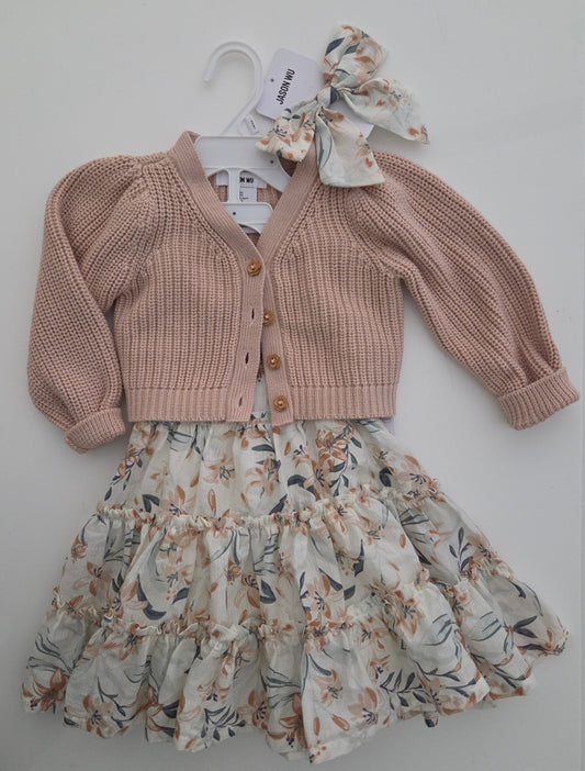 NWT Jason Wu Dress, Sweater and Bow Set 2T