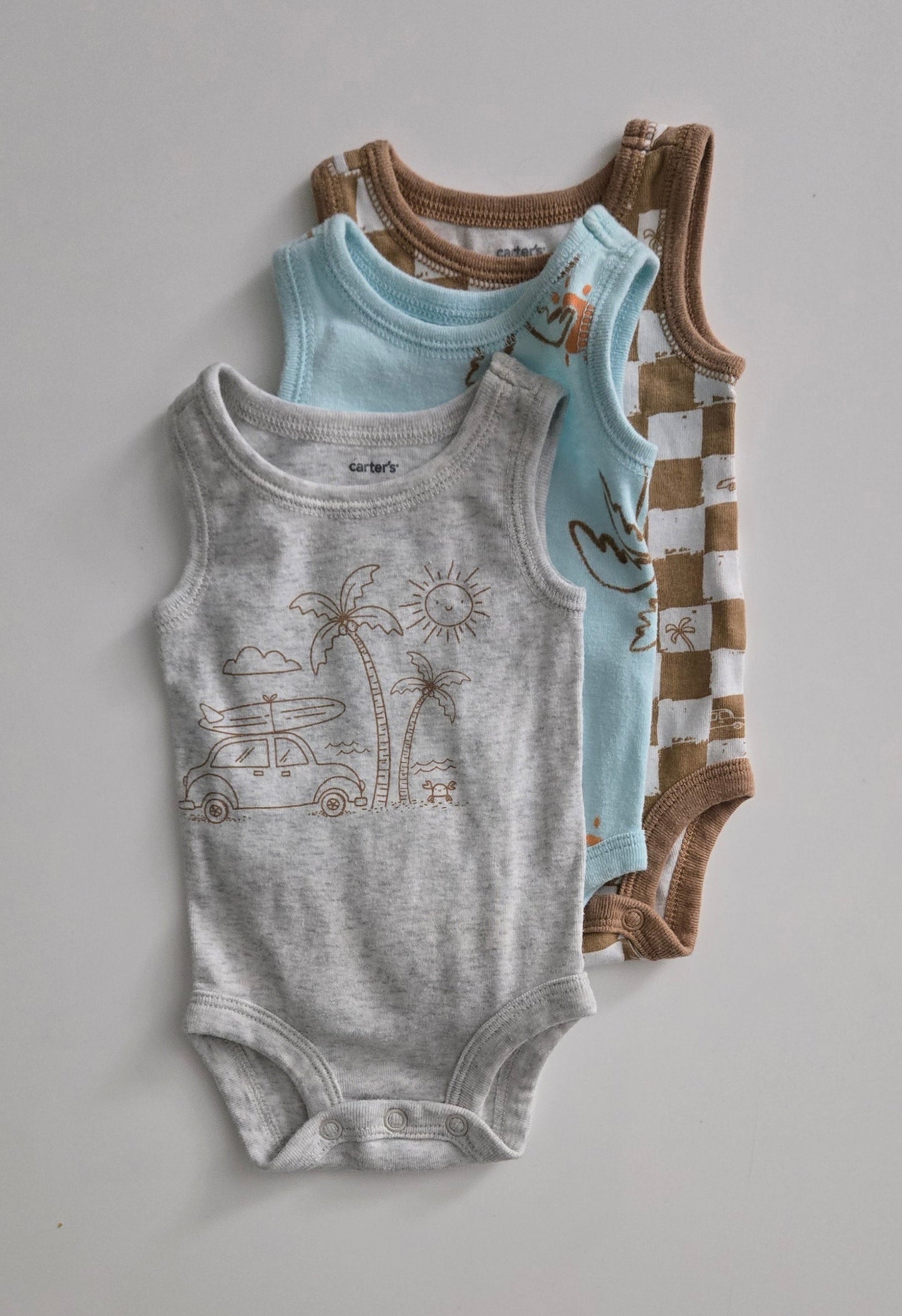 Carters 3 pc Onesies NB