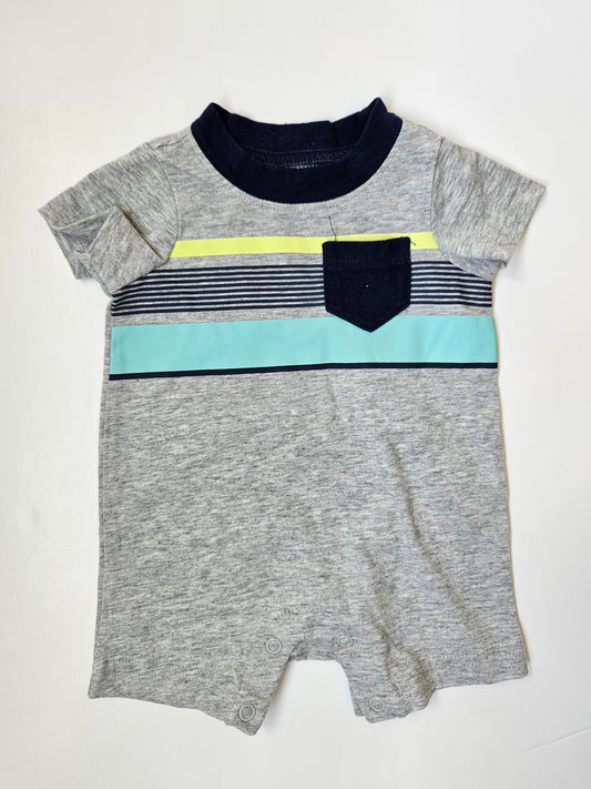 Carters grey romper size NB/0m