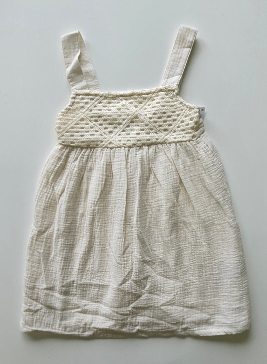 NWT Carters Crochet Gauze Dress size 5A