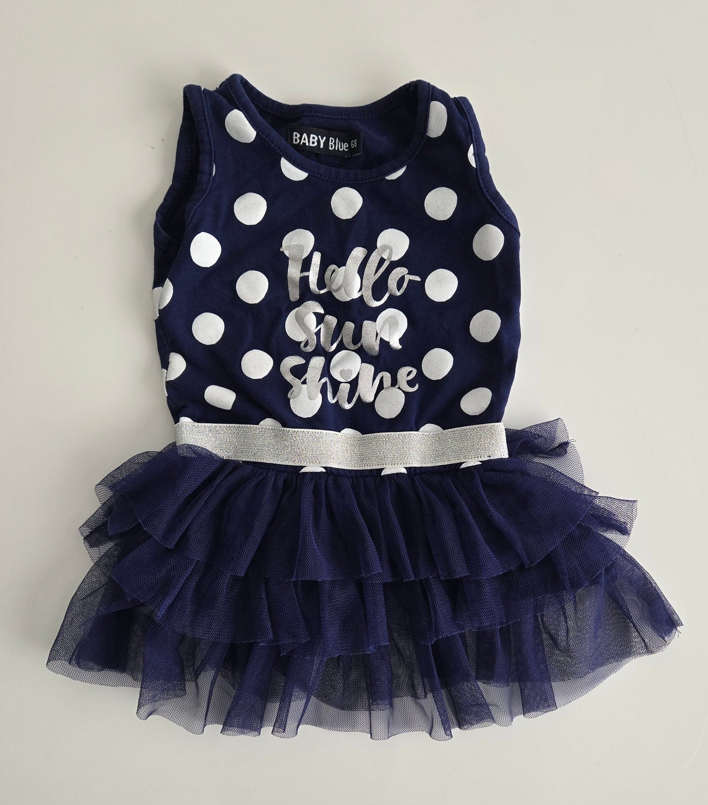 Baby Blue Dress size 68/ 4-6 months