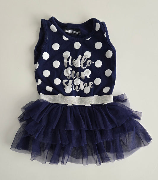 Baby Blue Dress size 68/ 4-6 months