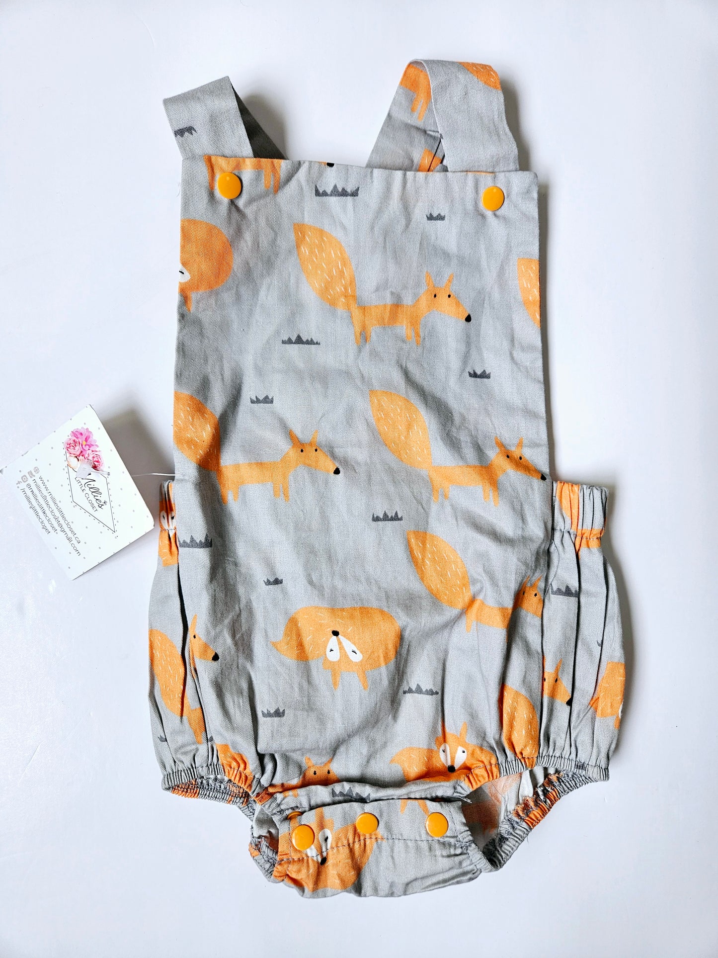 Millie’s Little Closet fox romper size 6m