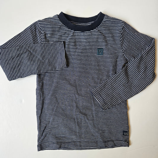 NO WAY MONDAY blue striped top size 3Y