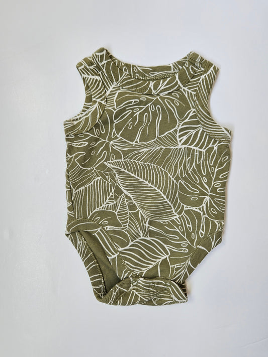 Old Navy green bodysuit size 0 to 3m