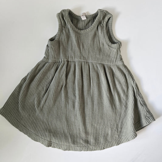 Quincy Mae Ribbed Tank Dress 6-12 m *