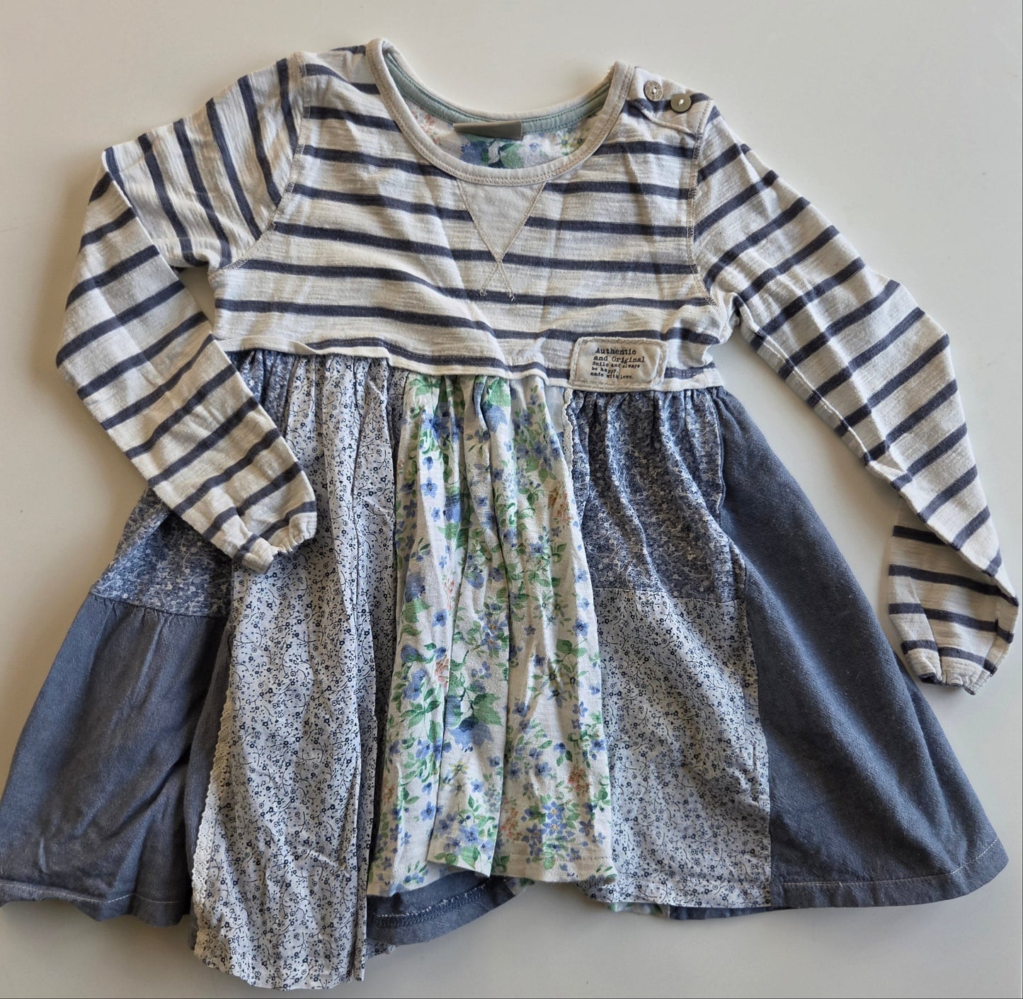 I ♡ Next Patchwork Dress 4-5 yr, fits small