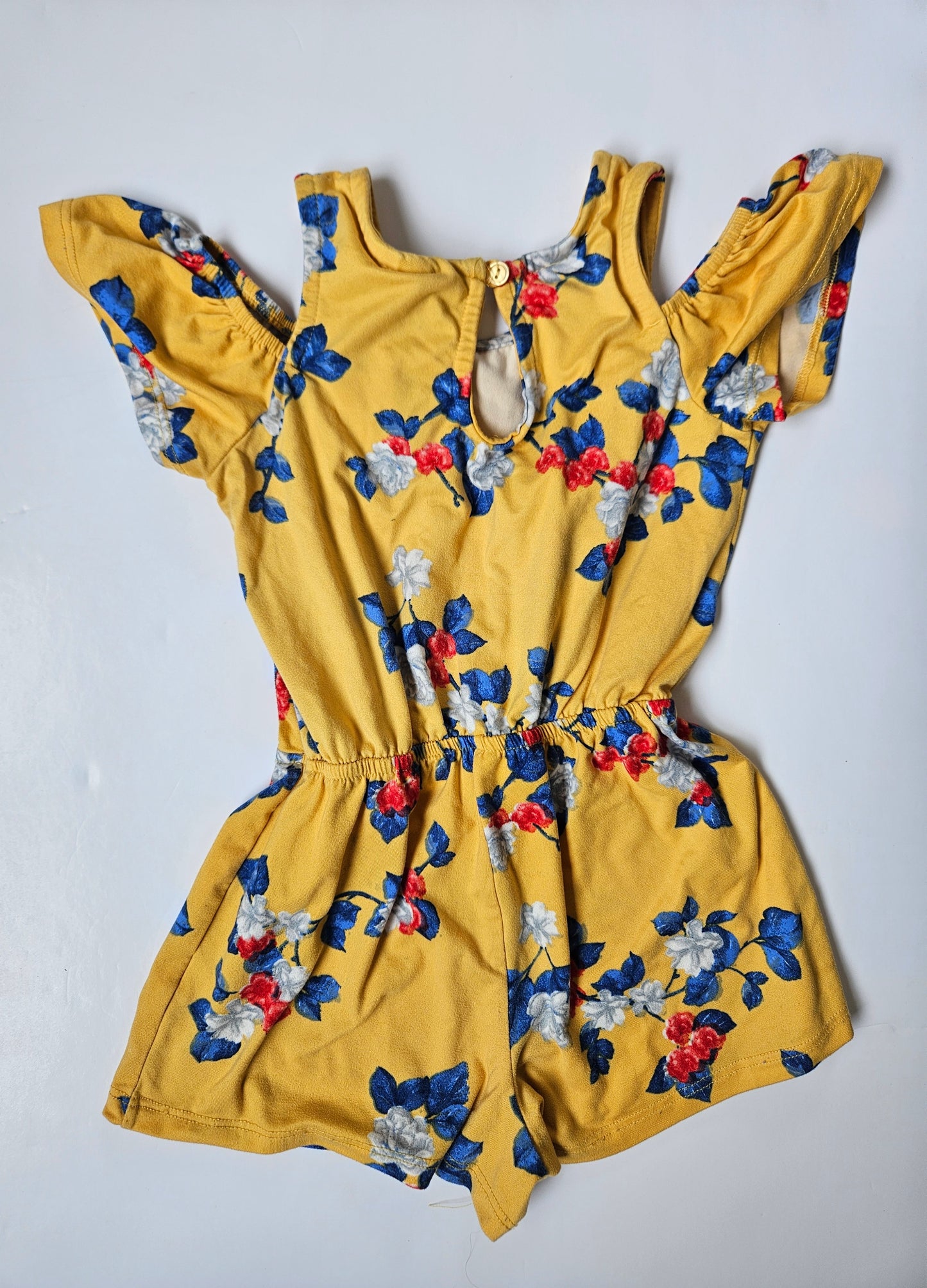 Paper Doll yellow romper size 4T