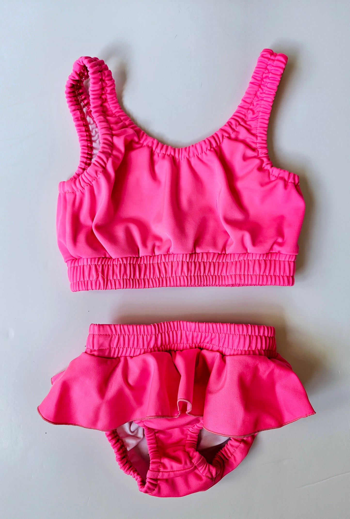 Salty Swimwear hot pink bikini size 4Y